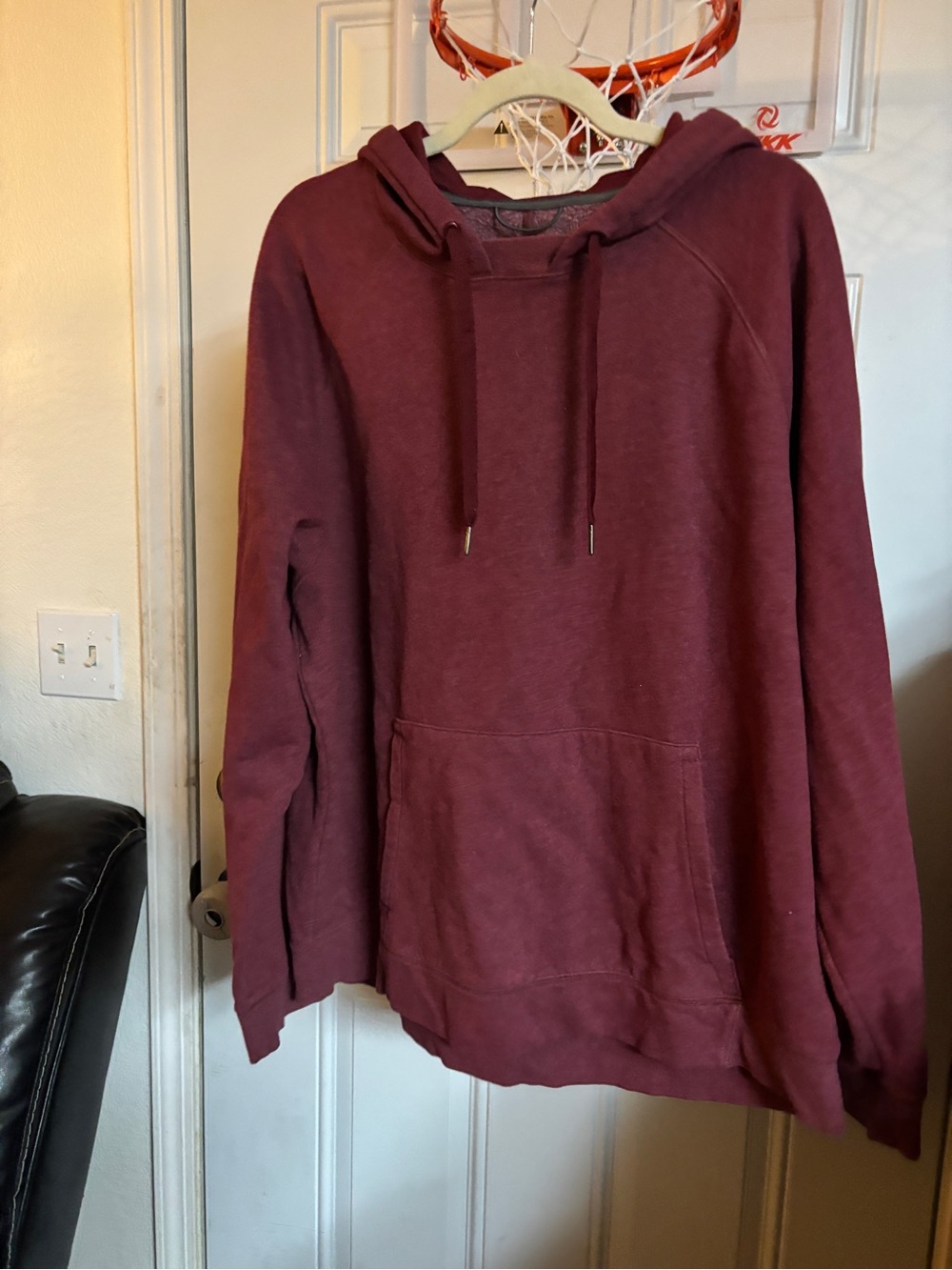 all in motion Men's Maroon Crewneck Hoodie